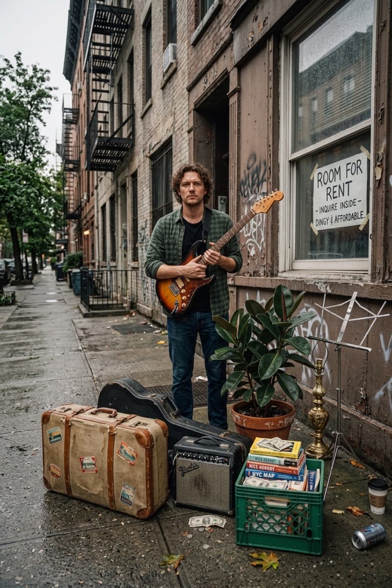 NYC Guitarist Confronts Unaffordable Housing Crisis After Breakup 