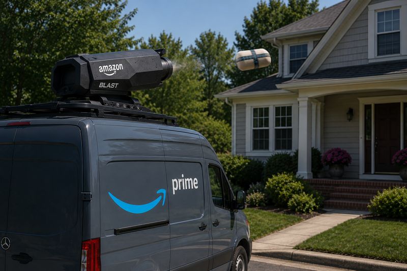 Amazon Tests “Porch Cannon” for Lawn-Conscious Shipping