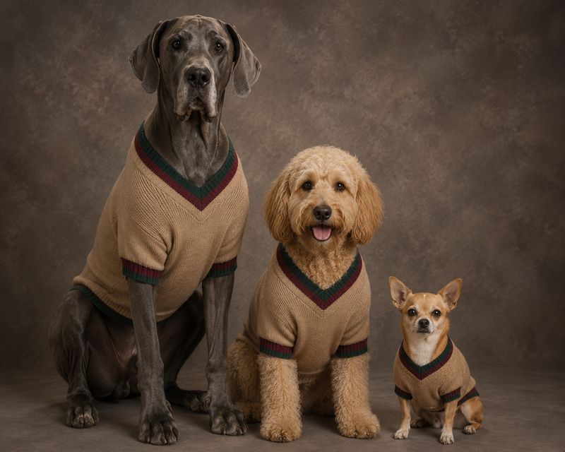 Olan Mills Style Family Photo with a Canine Twist