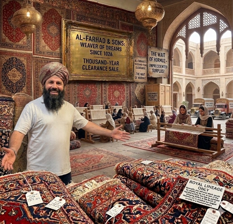 Al-Farhad’s Thousand Year Rug Clearance - The Wait of Hormuz