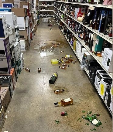 Trashed Liquor Store