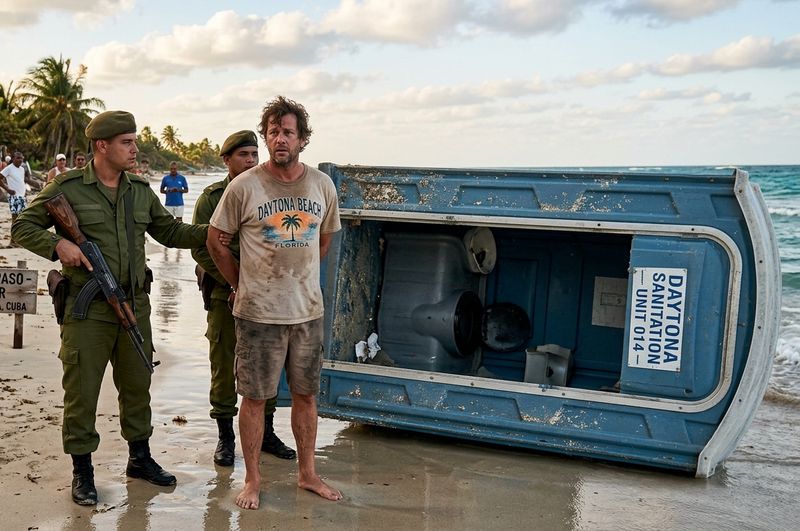 Florida Man Drifts 90 Miles to Cuba in Porta-Potty, Arrested as a Spy